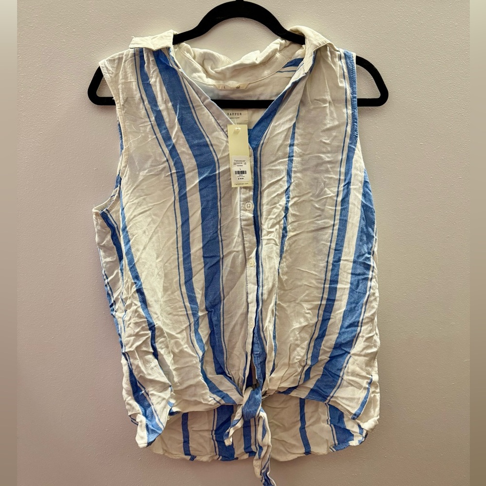 NWT Francescas striped blouse!…